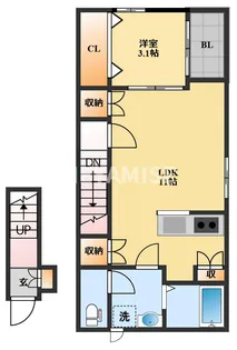 ルスデルソル【2階】の間取り