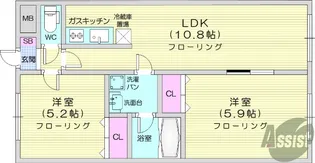 ライフシティ【2階】の間取り