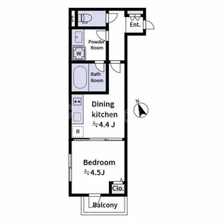 Laviere上中里【3階】の間取り