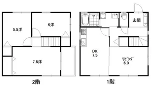 広島県広島市安佐南区川内2【一戸建】の間取り