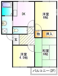 エクセルメゾン【2階】の間取り
