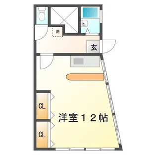 熊本県熊本市中央区迎町1【アパート】の間取り