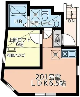 ユナイト日ノ出メイプルストリート【2階】の間取り