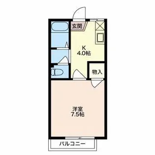 フレグランス桔梗【2階】の間取り