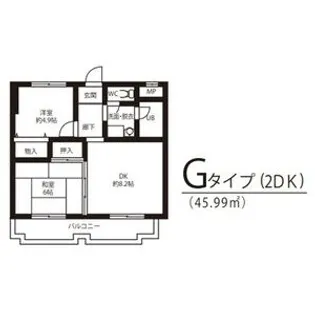 ラポール武庫之荘【4階】の間取り