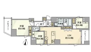 GREEN PARK 文京白山【3階】の間取り