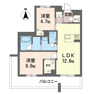 ルーエ清瀬【3階】の間取り
