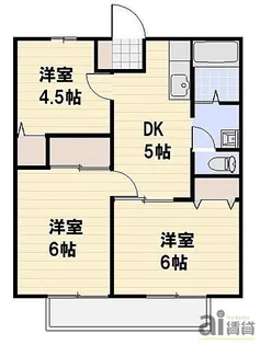 埼玉県朝霞市岡3【アパート】の間取り