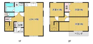 広島県安芸郡府中町大須1【一戸建】の間取り