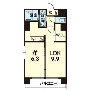 ドノーレ銀座通【7階】の間取り