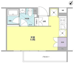 スタイリオ中延IIWEST【1階】の間取り