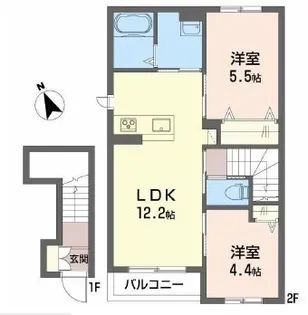 リオ【2階】の間取り