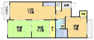ファミィール桂【2階】の間取り