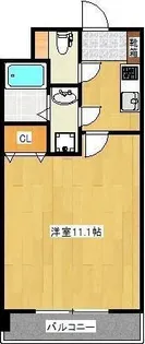 クロノス22上熊本【8階】の間取り