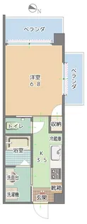 トーマスKIO【7階】の間取り