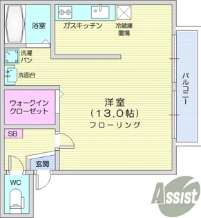コンフォール台原【1階】の間取り