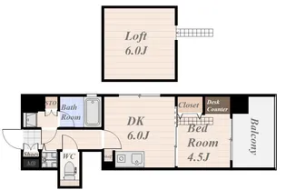 PLAIRE・SQUARE(プレール・スクエア)【10階】の間取り