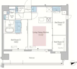 東京都台東区北上野2【マンション】の間取り