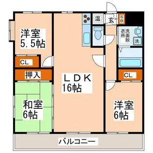 クレンリィカピス【1階】の間取り