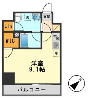 ミライズ新小岩マーロ【9階】の間取り