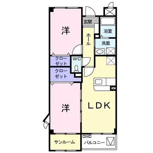 クレメント【2階】の間取り