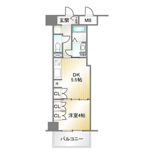 神戸元町Noah【5階】の間取り