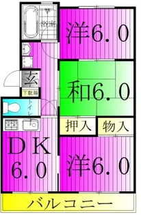 コーポラスオネスト【2階】の間取り