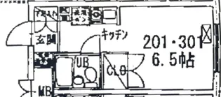 新板橋ボヌール・ステュディオ【3階】の間取り