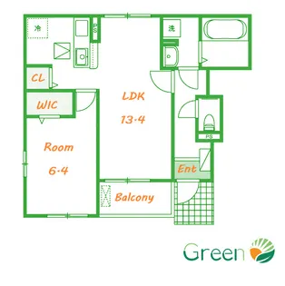 ノ―ザン ハウス【1階】の間取り