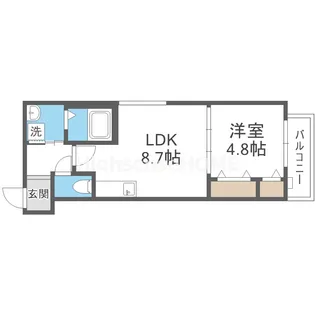 フジパレス城東東中浜II番館【2階】の間取り
