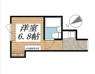 ウエストインパート18【1階】の間取り