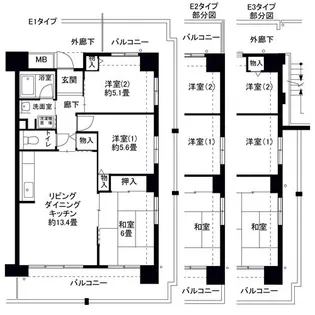 フロール山田町第1【11階】の間取り