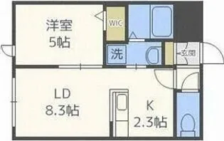 北海道札幌市豊平区美園三条1【マンション】の間取り