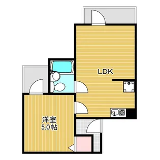 六龍苑岡町【1階】の間取り