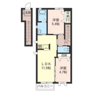 ボヌール・トロワ【2階】の間取り