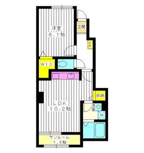 東京都練馬区谷原1【アパート】の間取り