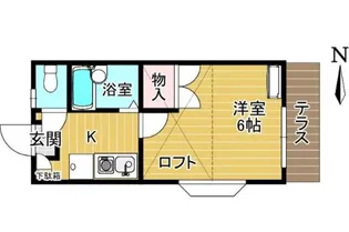 福島県郡山市富久山町久保田字三御堂【アパート】の間取り