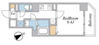 スカイグランデ市川【5階】の間取り