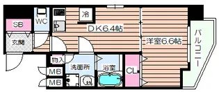 プロシード大阪WESTアドリア【14階】の間取り