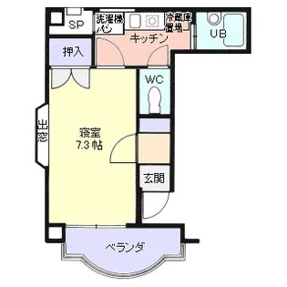 ラ・カーサ南原【3階】の間取り