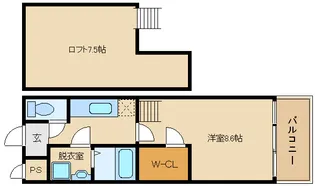 大阪府柏原市大正2【アパート】の間取り