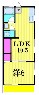 平川コーポ【1階】の間取り