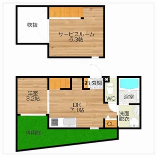 福岡県福岡市西区今宿東2【アパート】の間取り