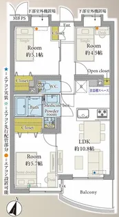 ロイヤルパレス大崎【3階】の間取り