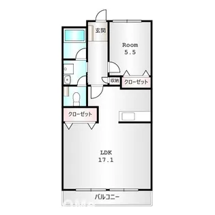 前橋光マンション【3階】の間取り