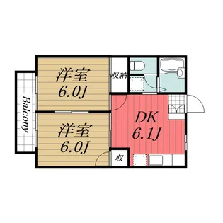 千葉県千葉市中央区村田町【アパート】の間取り