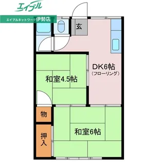 高砂荘【2階】の間取り