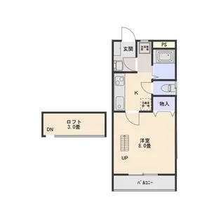 堤ハイツII【2階】の間取り