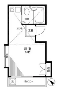 コーポ若月【2階】の間取り