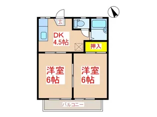ガーデンプレイス住吉【1階】の間取り